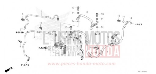 BRAKE PIPE/BRAKE HOSE CB1000GTT de 2026